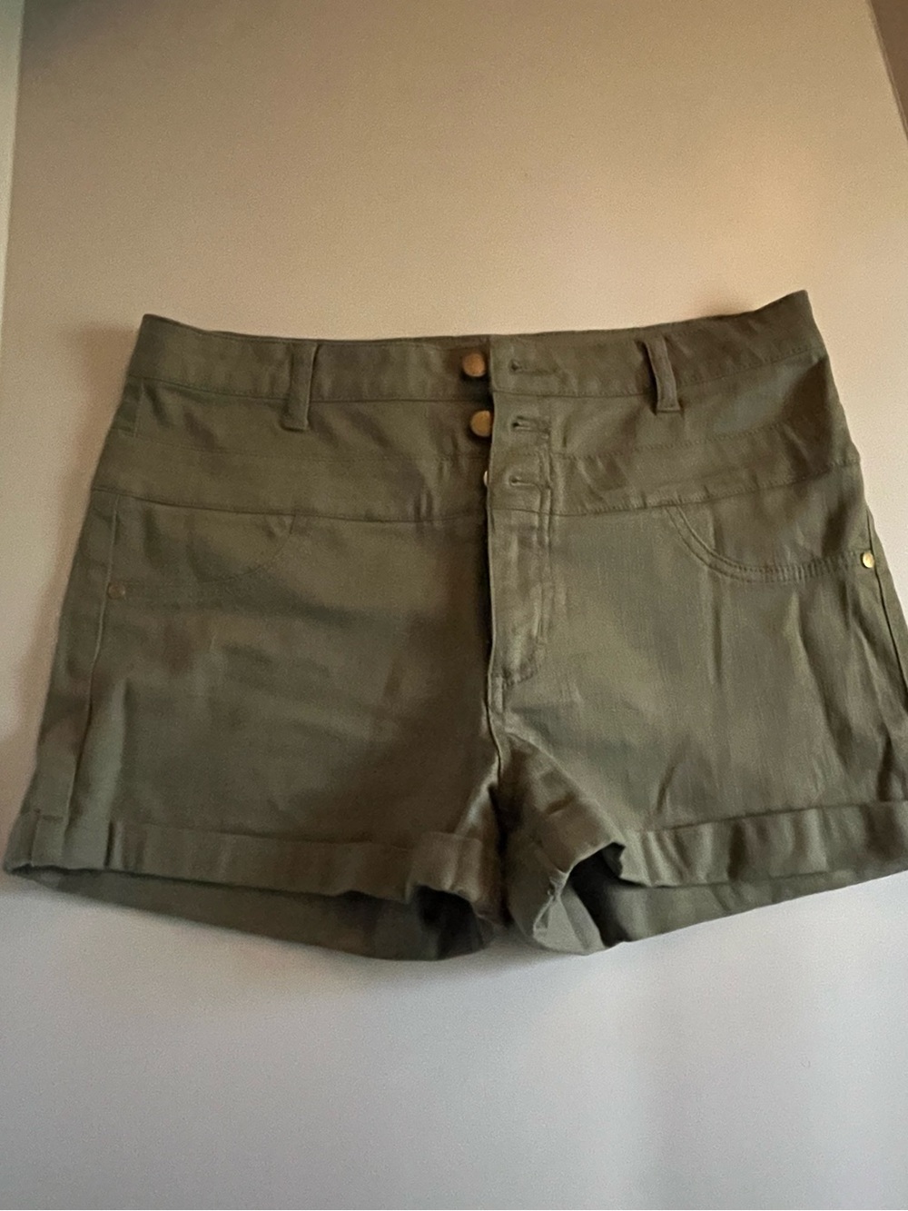 NWOT Refuge Shorts - Light Sage Green  - Women’s Size 10